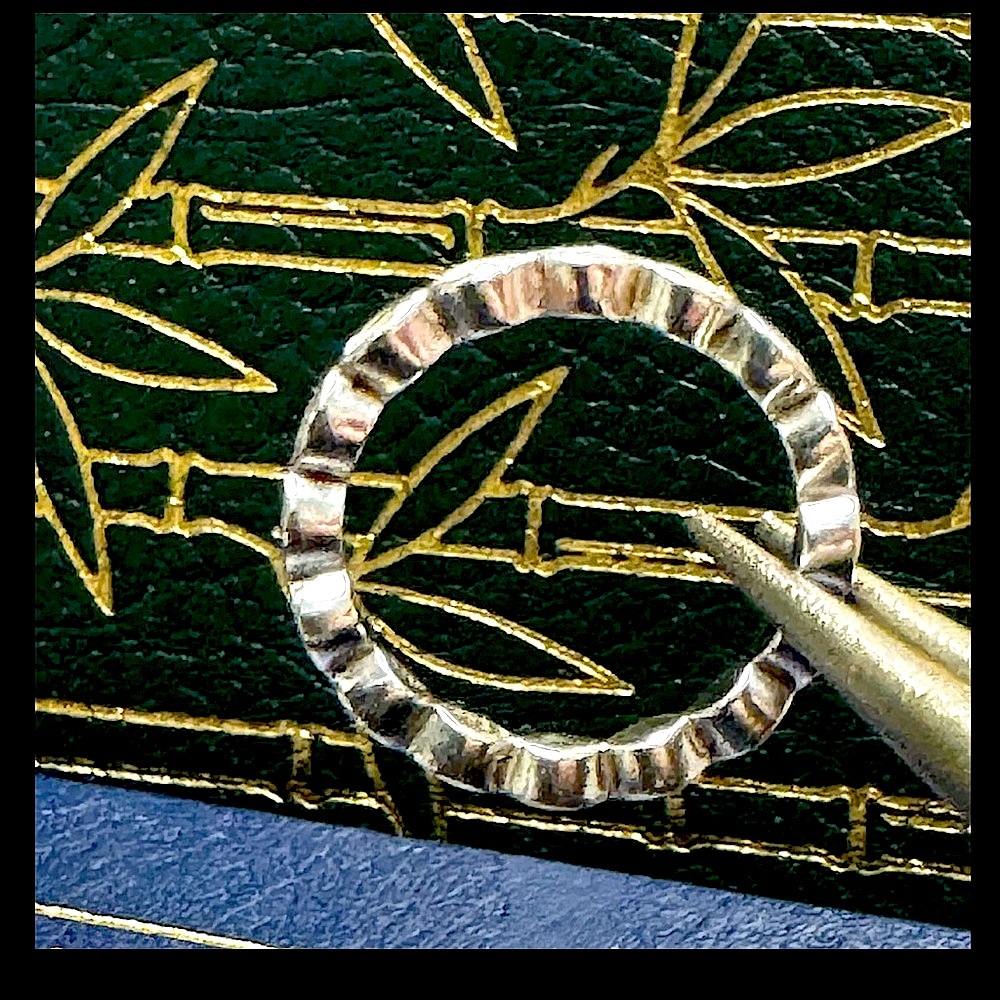 Pandora ALE Better Together FAITH Sz 54 / 6.75 Ivory Enamel Twist Stacking Ring